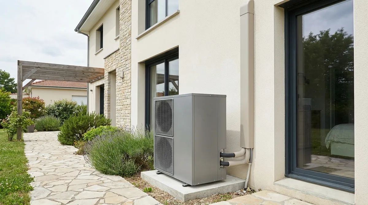 Pompe à chaleur air/eau correctement dimensionnée sur une maison