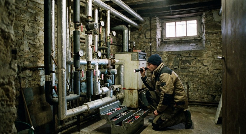 Inspection chaufferie collective pour DPE immeuble Paris