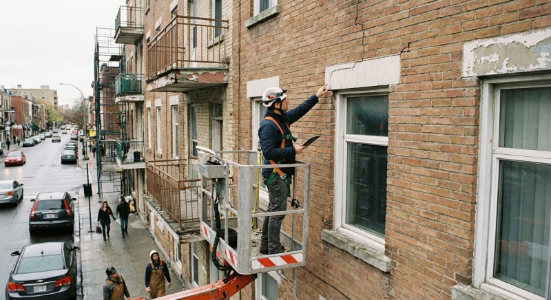 Technicien réalisant une inspection technique pour mise à jour du carnet d'entretien